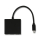 Przejściówka Qoltec Adapter USB-C - HDMI, USB, USB-C